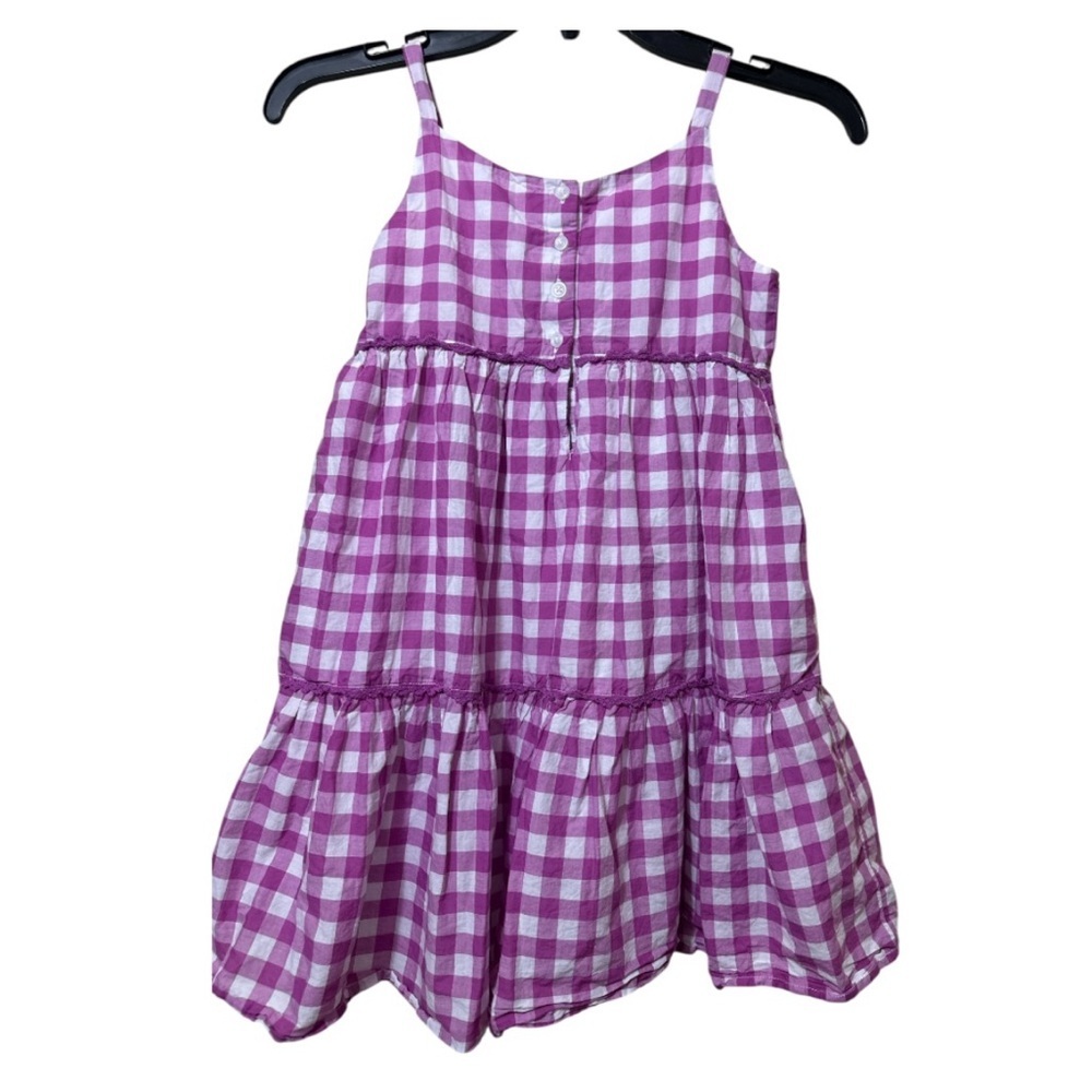 Janie and Jack Purple White Tiered Casual Sundress - Picture 2 of 10